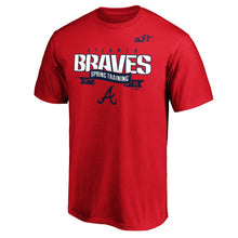 Load image into Gallery viewer, Atlanta Braves 2020 Spring Training Line Drive T-Shirt - Red MLB Guys Tee
