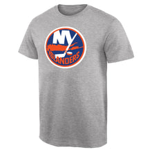 Load image into Gallery viewer, New York Islanders Team Primary Logo T-Shirt - Ash NHL Guys Tee
