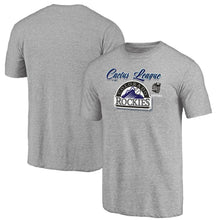 Load image into Gallery viewer, Colorado Rockies 2020 Spring Training Mentor Tri-Blend T-Shirt – Gray MLB Guys Tee
