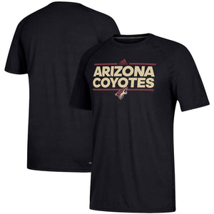 Arizona Coyotes Adidas Dassler Climalite Performance Raglan T-Shirt - Black NHL Guys Tee