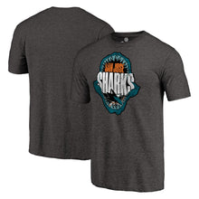 Load image into Gallery viewer, San Jose Sharks Hometown Collection Chomp Tri-Blend T-Shirt - Black NHL Guys Tee
