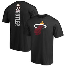 Load image into Gallery viewer, Jimmy Butler Miami Heat Playmaker Name &amp; Number T-Shirt - Black NBA Guys Tee
