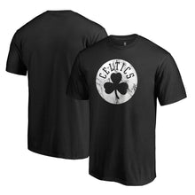 Load image into Gallery viewer, Boston Celtics Marble Logo T-Shirt - Black NBA Guys Tee
