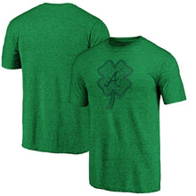 Load image into Gallery viewer, Atlanta Braves St. Patrick&#39;s Day Paddy&#39;s Pride Tri-Blend Team T-Shirt - Kelly Green MLB Guys Tee
