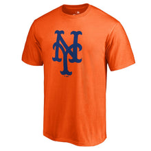 Load image into Gallery viewer, New York Mets Primary Logo T-Shirt - Orange MLB Guys Tee
