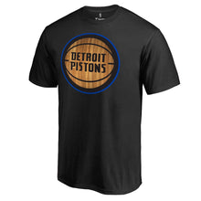 Load image into Gallery viewer, Detroit Pistons Hardwood T-Shirt - Black NBA Guys Tee
