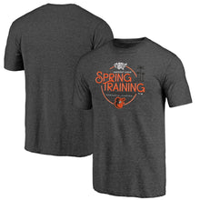 Load image into Gallery viewer, Baltimore Orioles 2020 Spring Training Round Trip Tri-Blend T-Shirt – Black MLB Guys Tee
