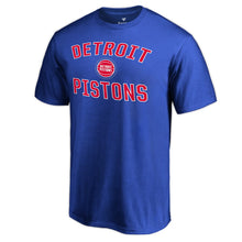 Load image into Gallery viewer, Detroit Pistons Big &amp; Tall Victory Arch T-Shirt - Blue NBA Guys Tee
