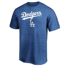 Load image into Gallery viewer, Los Angeles Dodgers Majestic Basic T-Shirt - Heather Royal MLB Guys Tee

