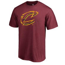 Load image into Gallery viewer, Cleveland Cavaliers Primary Splatter Logo T-Shirt - Wine NBA Guys Tee
