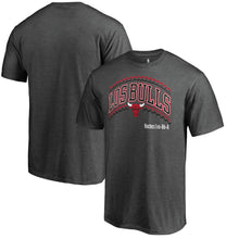 Load image into Gallery viewer, Chicago Bulls Noches Ene-Be-A Wordmark T-Shirt - Heather Gray NBA Guys Tee
