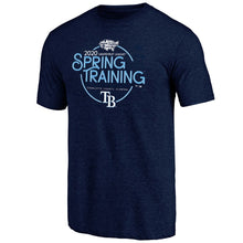 Load image into Gallery viewer, Tampa Bay Rays 2020 Spring Training Round Trip Tri-Blend T-Shirt – Navy MLB Guys Tee
