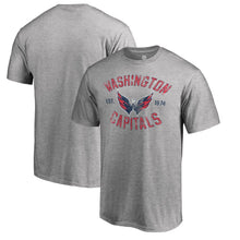 Load image into Gallery viewer, Washington Capitals Heritage T-Shirt - Ash NHL Guys Tee
