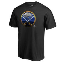 Load image into Gallery viewer, Buffalo Sabres Midnight Mascot T-Shirt - Black NHL Guys Tee

