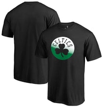 Load image into Gallery viewer, Boston Celtics Gradient Logo T-Shirt - Black NBA Guys Tee
