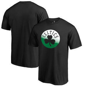 Boston Celtics Gradient Logo T-Shirt - Black NBA Guys Tee