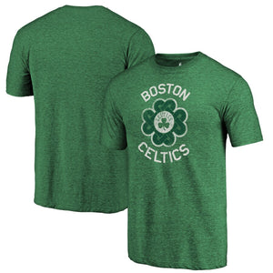 Boston Celtics St. Patrick's Day Luck Tradition Tri-Blend T-Shirt - Green NBA Guys Tee