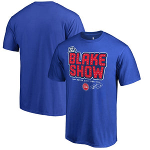 Blake Griffin Detroit Pistons Hometown Collection The Blake Show T-Shirt - Royal NBA Guys Tee
