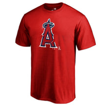 Load image into Gallery viewer, Los Angeles Angels Splatter T-Shirt - Red MLB Guys Tee
