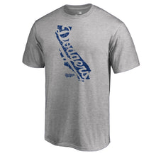 Load image into Gallery viewer, Los Angeles Dodgers Knockout State Hometown T-Shirt - Heathered Gray MLB Guys Tee
