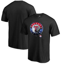 Load image into Gallery viewer, Texas Rangers Midnight Mascot T-Shirt - Black MLB Guys Tee
