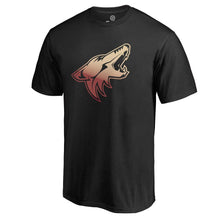 Load image into Gallery viewer, Arizona Coyotes Gradient Logo T-Shirt - Black NHL Guys Tee
