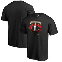 Load image into Gallery viewer, Minnesota Twins Midnight Mascot T-Shirt - Black MLB Guys Tee
