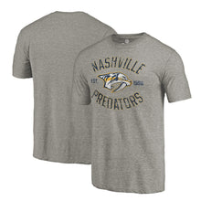 Load image into Gallery viewer, Nashville Predators Heritage Tri-Blend T-Shirt - Ash NHL Guys Tee
