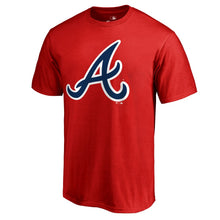 Load image into Gallery viewer, Atlanta Braves Primary Logo T-Shirt - Red MLB Guys Tee
