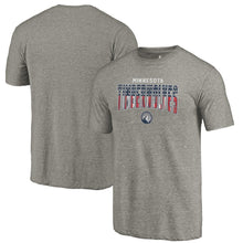 Load image into Gallery viewer, Minnesota Timberwolves Freedom Tri-Blend T-Shirt - Gray NBA Guys Tee
