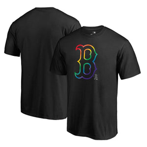 Boston Red Sox Pride T-Shirt - Black MLB Guys Tee