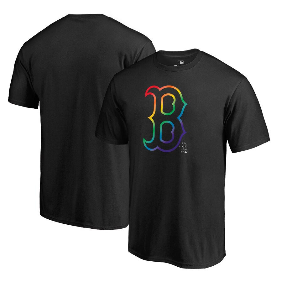 Boston Red Sox Pride T-Shirt - Black MLB Guys Tee