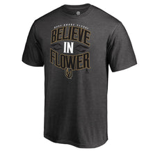 Load image into Gallery viewer, Marc-Andre Fleury Vegas Golden Knights Hometown Collection Believe In Flower T-Shirt - Heather Gray NHL Guys Tee
