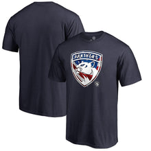 Load image into Gallery viewer, Florida Panthers Banner Wave T-Shirt - Navy NHL Guys Tee
