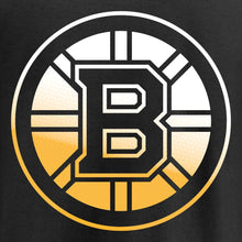 Load image into Gallery viewer, Boston Bruins Gradient Logo T-Shirt - Black NHL Guys Tee
