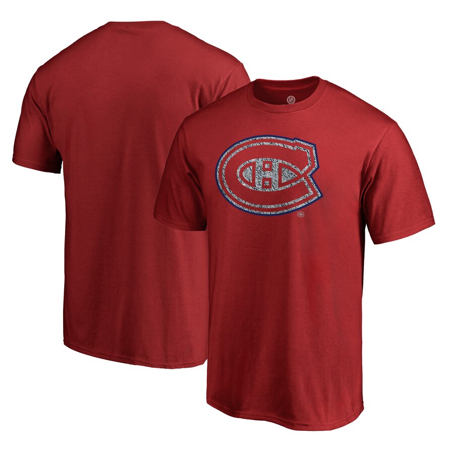 Montreal Canadiens Static Logo T-Shirt - Red NHL Guys Tee