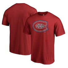 Load image into Gallery viewer, Montreal Canadiens Static Logo T-Shirt - Red NHL Guys Tee
