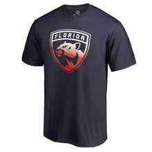 Load image into Gallery viewer, Florida Panthers Gradient Logo T-Shirt - Navy NHL Guys Tee
