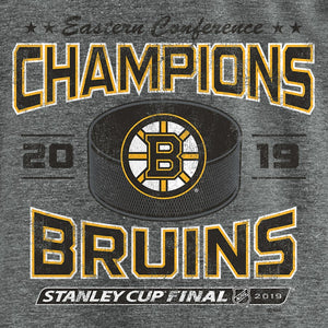 Boston Bruins 2019 Eastern Conference Champions Delay Of Game Tri-Blend T-Shirt - Gray NHL Guys Tee