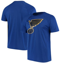 Load image into Gallery viewer, St. Louis Blues Overtime Raglan T-Shirt - Blue NHL Guys Tee
