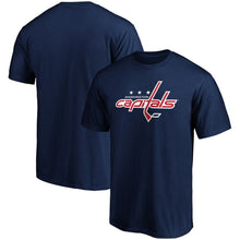Load image into Gallery viewer, Washington Capitals Primary Logo T-Shirt - Navy NHL Guys Tee
