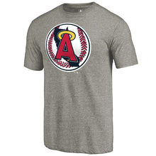 Load image into Gallery viewer, Los Angeles Angels Cooperstown Collection Forbes Tri-Blend T-Shirt - Ash MLB Guys Tee
