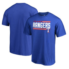 Load image into Gallery viewer, Texas Rangers Onside Stripe T-Shirt - Blue MLB Guys Tee
