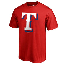 Load image into Gallery viewer, Texas Rangers Primary Logo T-Shirt - Red MLB Guys Tee
