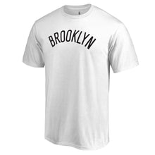 Load image into Gallery viewer, Brooklyn Nets Primary Wordmark T-Shirt - White NBA Guys Tee
