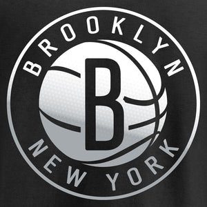 Brooklyn Nets Gradient Logo T-Shirt - Black NBA Guys Tee