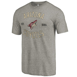 Arizona Coyotes Heritage Tri-Blend T-Shirt - Ash NHL Guys Tee