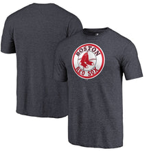 Load image into Gallery viewer, Boston Red Sox Cooperstown Collection Forbes Tri-Blend T-Shirt - Heathered Navy MLB Guys Tee

