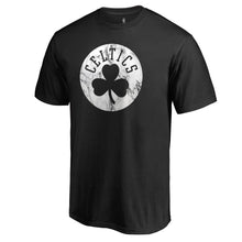 Load image into Gallery viewer, Boston Celtics Marble Logo T-Shirt - Black NBA Guys Tee
