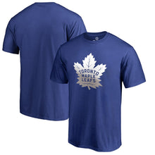 Load image into Gallery viewer, Toronto Maple Leafs Gradient Logo T-Shirt - Royal NHL Guys Tee
